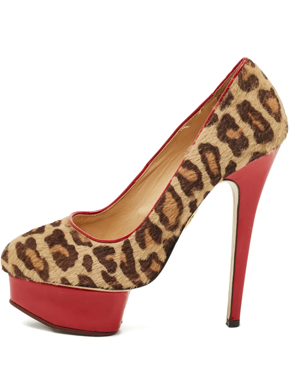 Charlotte Olympia Polly leopard-print heeled pumps | marrón | Image 1