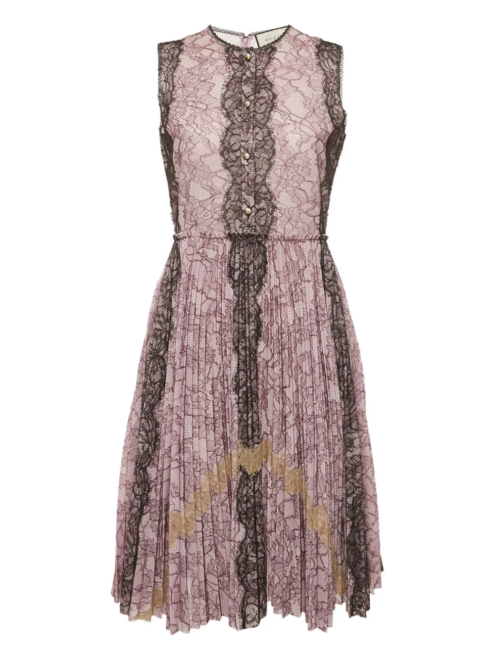 Gucci Pre-Owned lace pleated dress - Viola