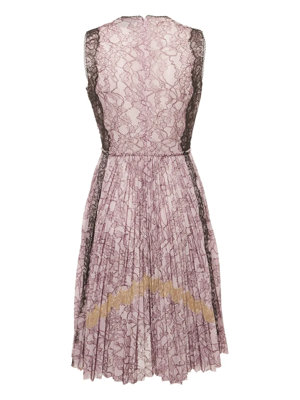 Gucci Pre-Owned lace pleated dress - Paars