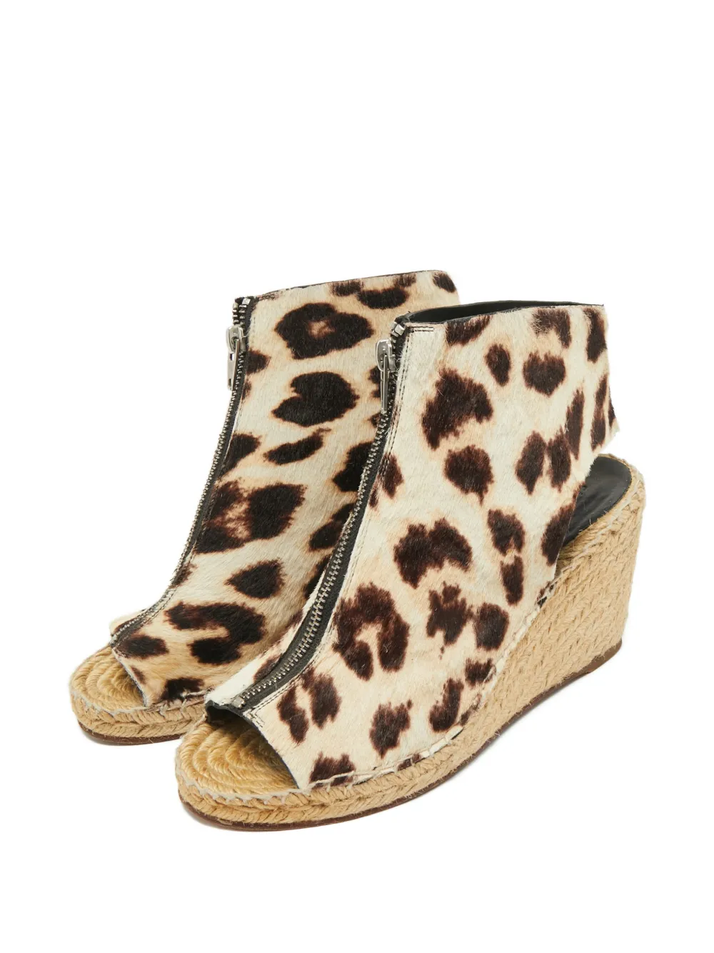 Celine Pre-Owned animal-print wedge sandals | Image 2