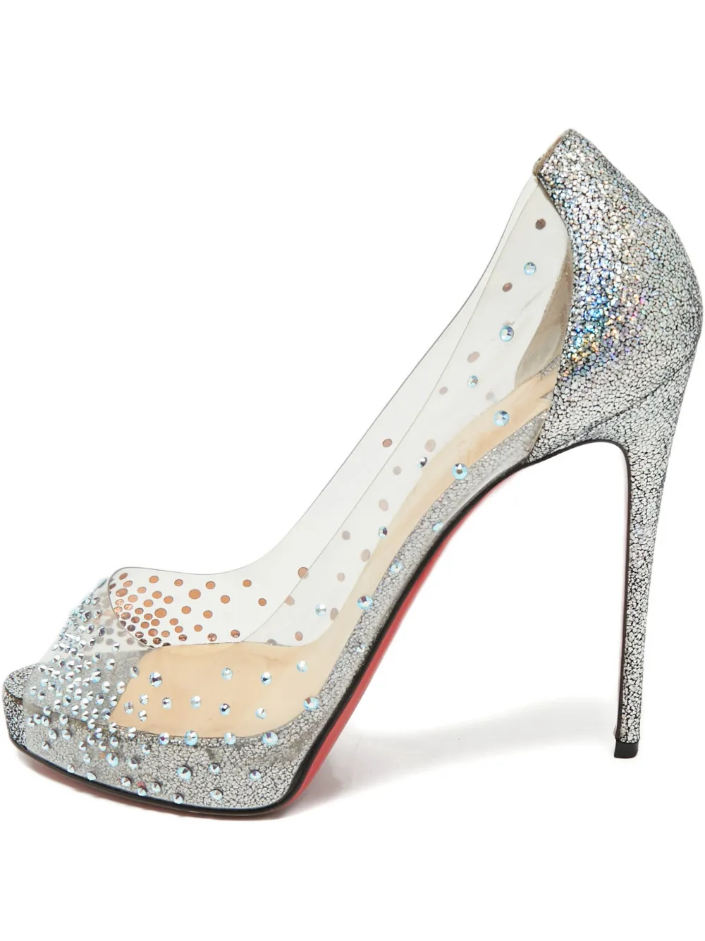 Christian Louboutin Pre-Owned studded platform pumps - Weiß