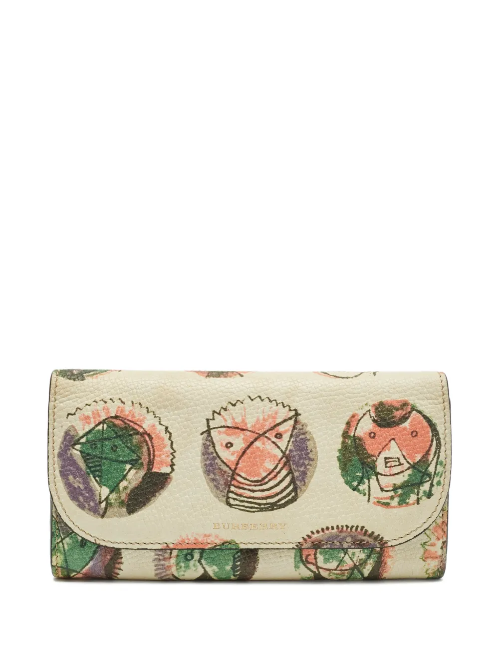 Burberry Pre-Owned Pallas Heads leather continental wallet - Toni neutri