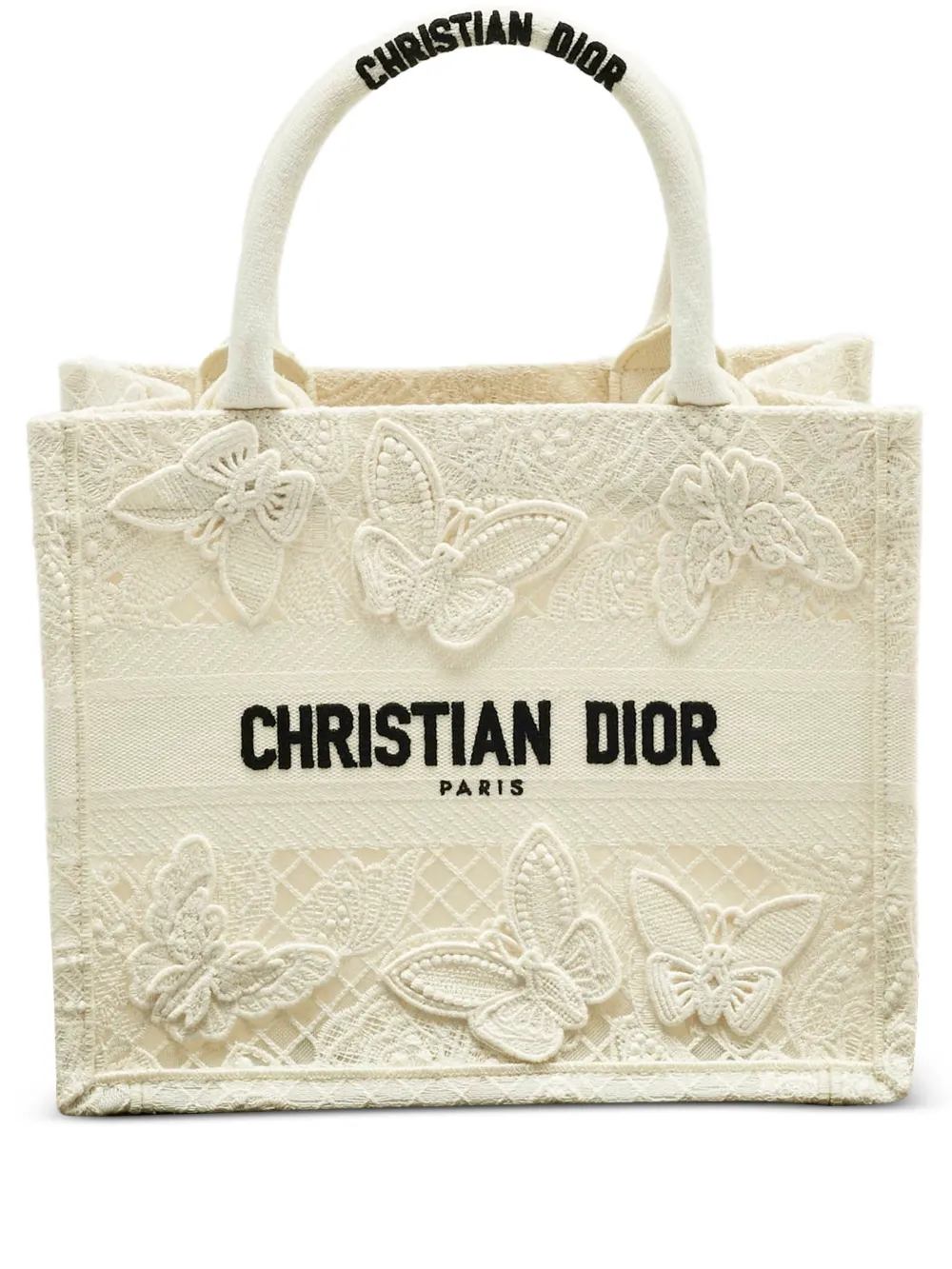 Christian Dior Pre-Owned Book logo-embroidered tote bag - Bianco
