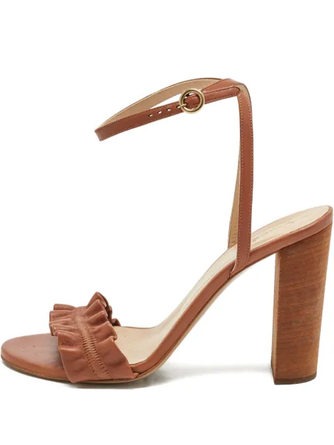 Chloé Pre-Owned ruched-embellishment sandals