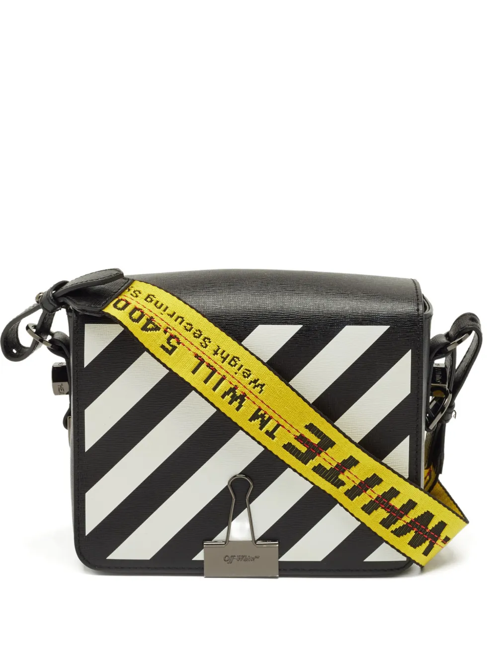Off-White Pre-Owned Borsa a tracolla con stampa - Nero