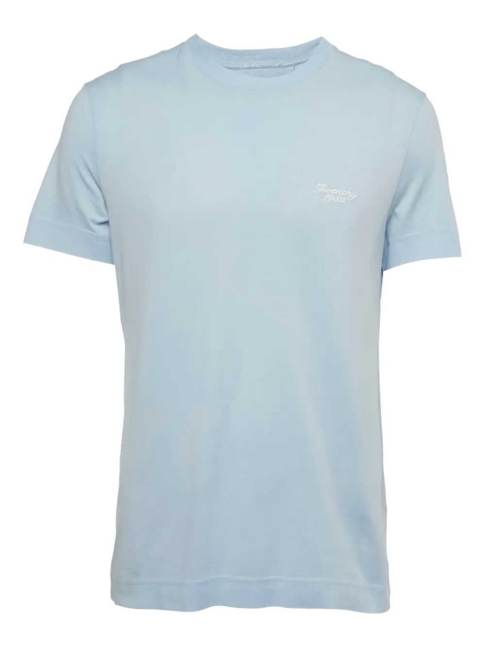 Givenchy Pre-Owned embroidered jersey T-shirt | Blue | Image 1