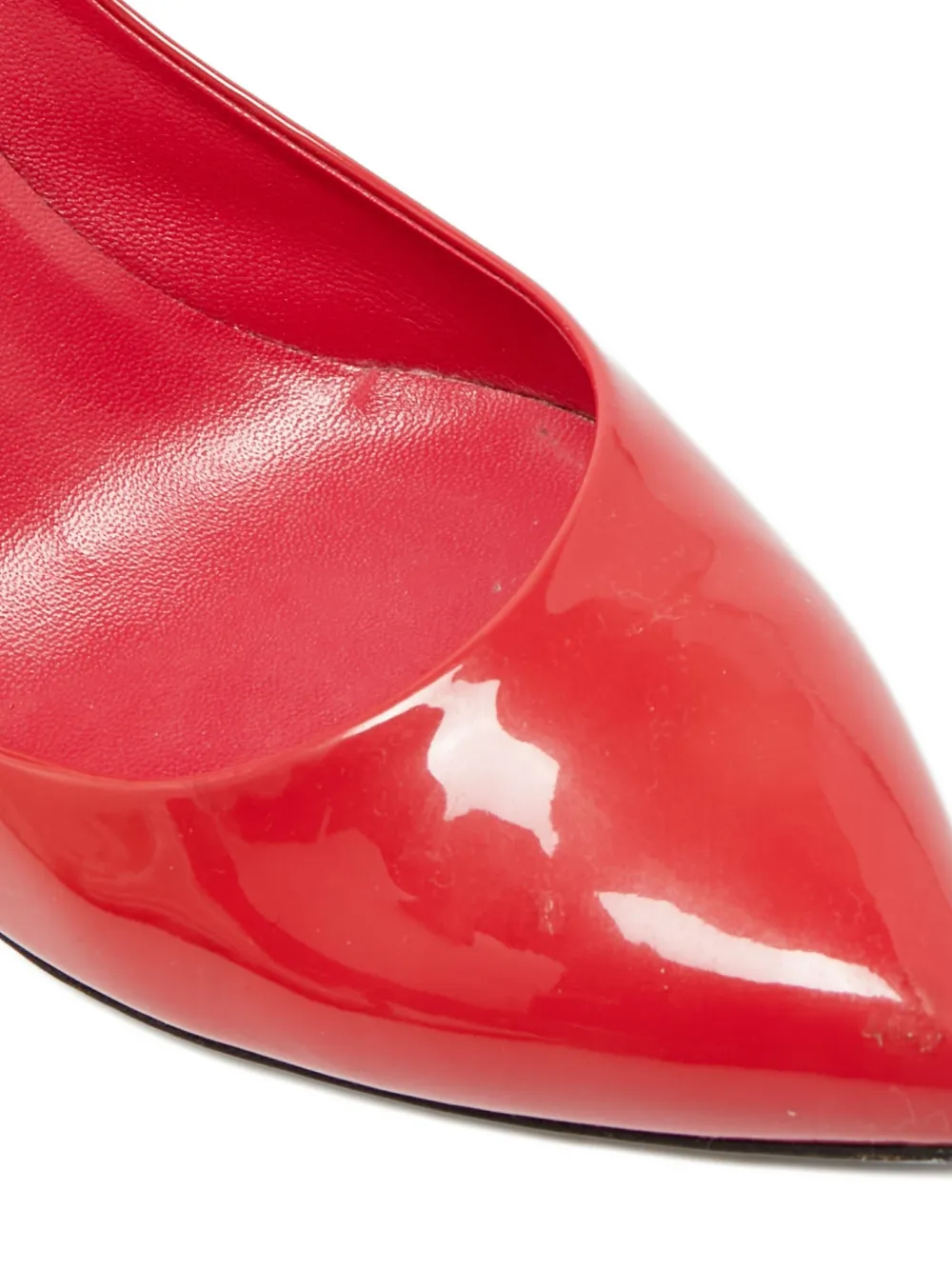 Gucci Pre-Owned pointed toe patent pumps - Rood