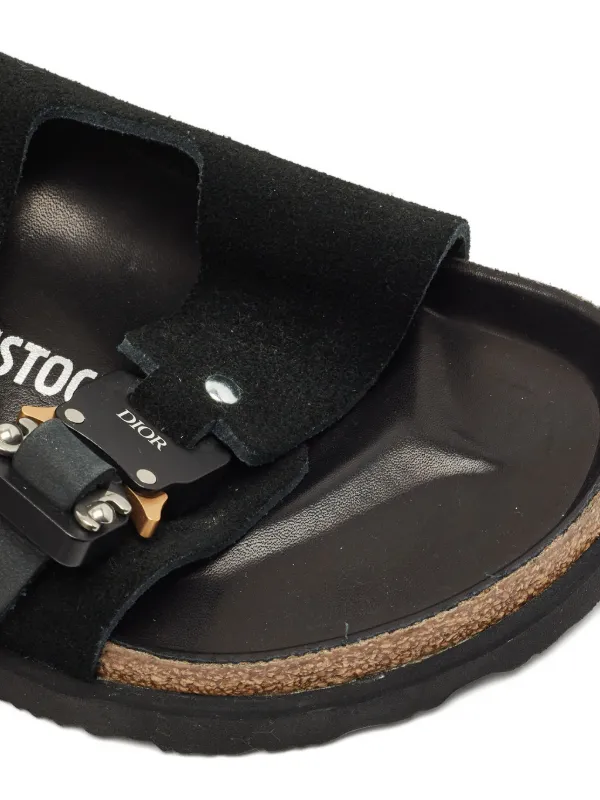 Christian Dior Pre-Owned x Birkenstock Milano Flat Sandals | Black