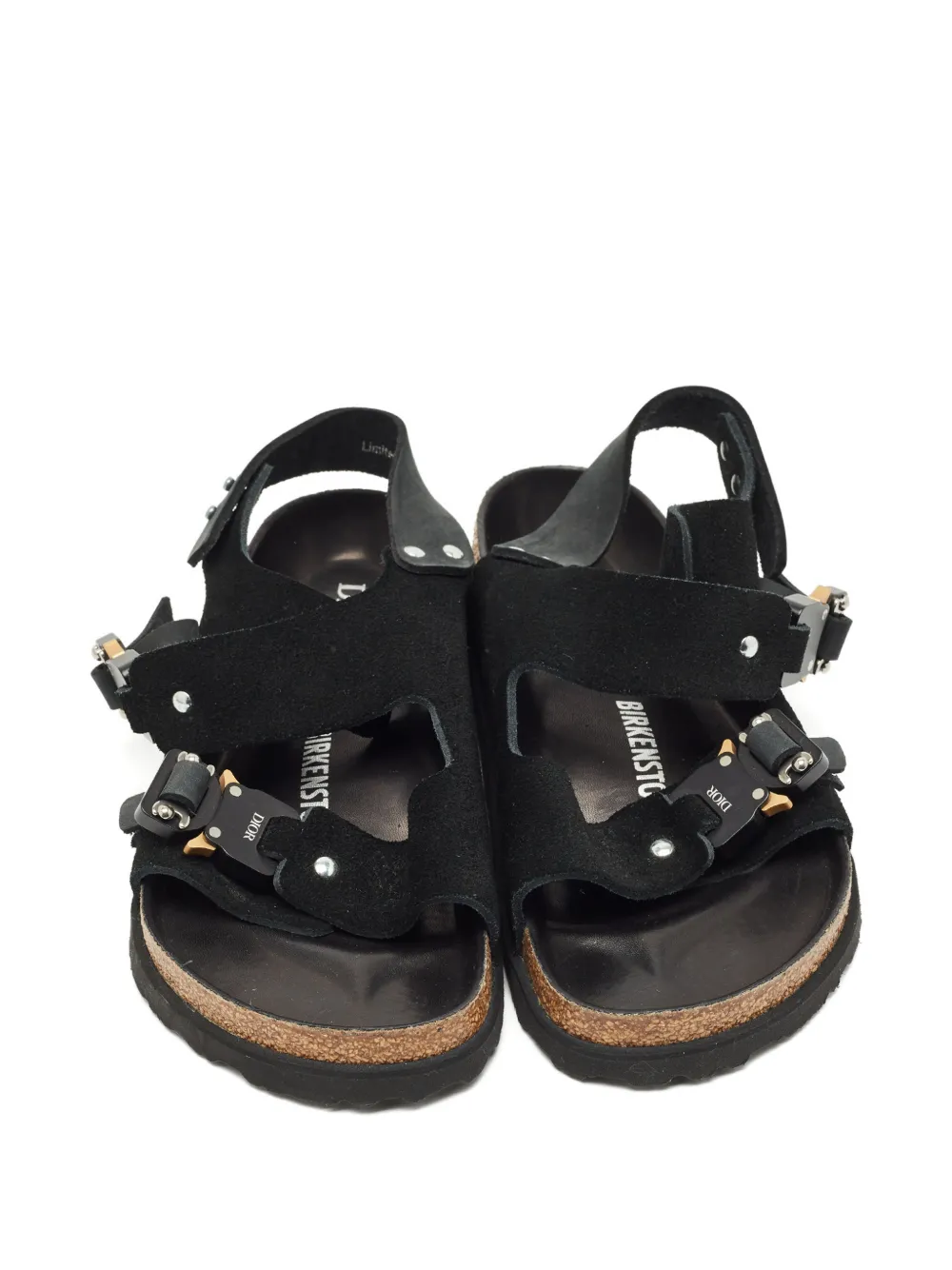 Christian Dior Pre-Owned x Birkenstock Milano flat sandals - Schwarz