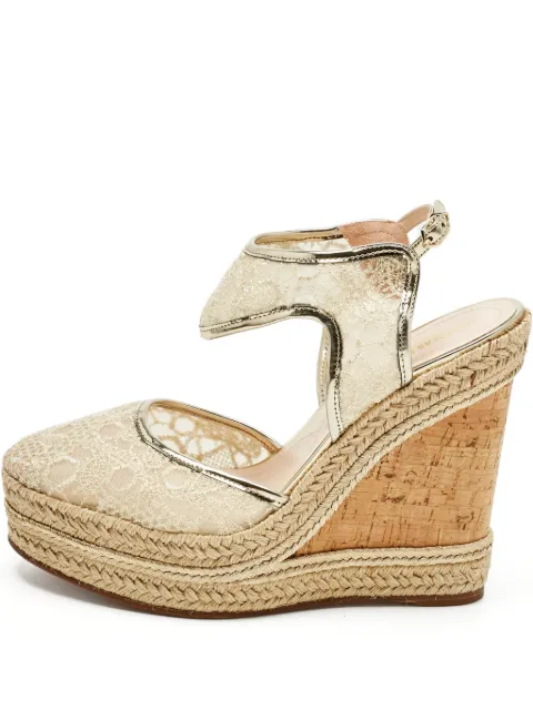 Nicholas Kirkwood lace wedge espadrilles