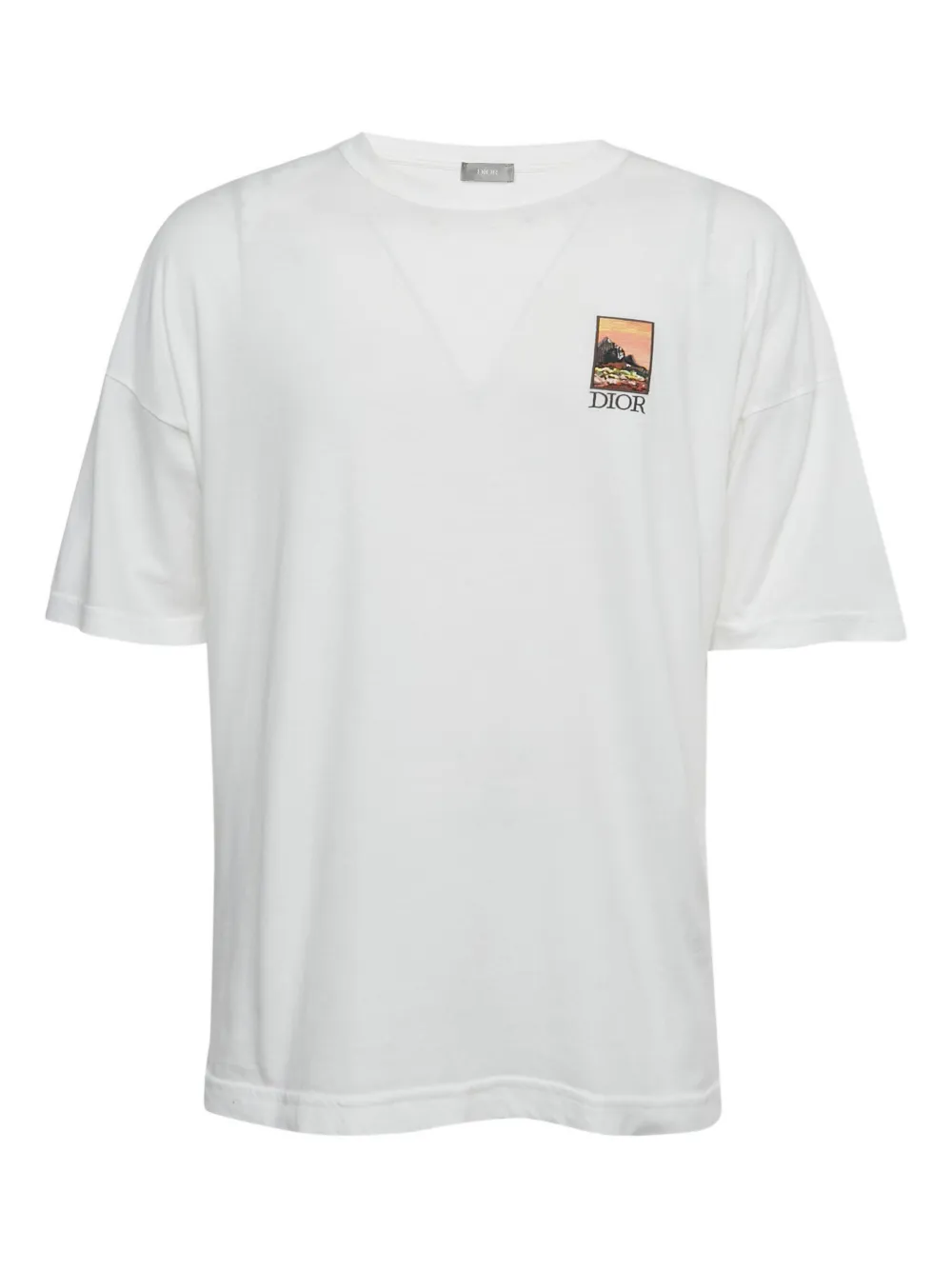 Christian Dior Pre-Owned graphic-print T-shirt - Bianco