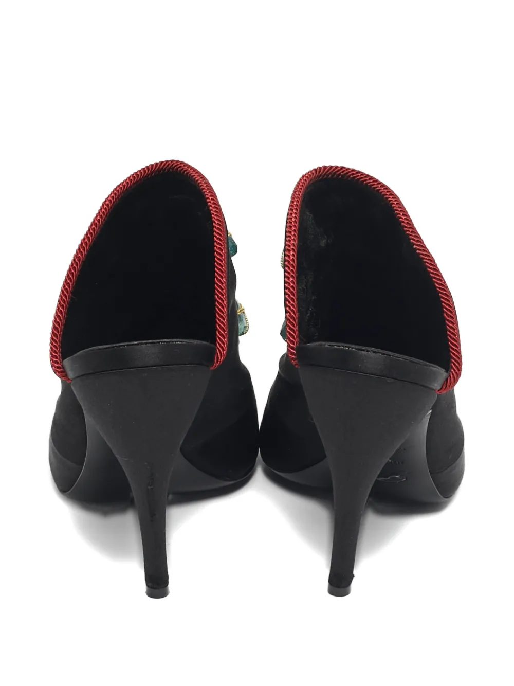 Roger Vivier Vintage crystal-embellished mules - Zwart