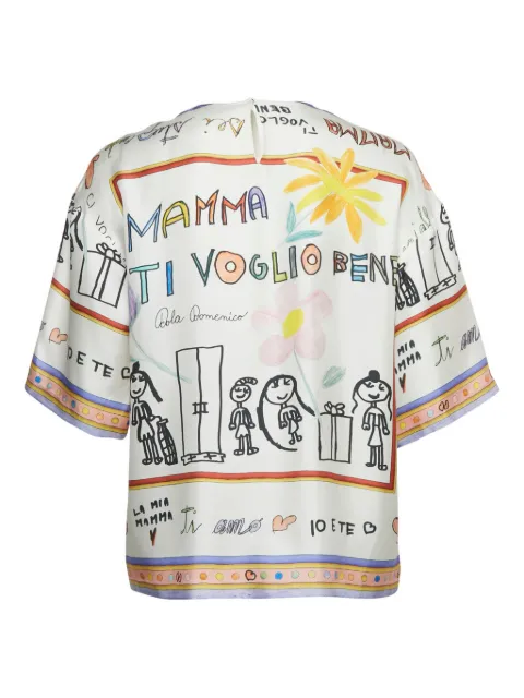 Dolce & Gabbana Pre-Owned silk print blouse