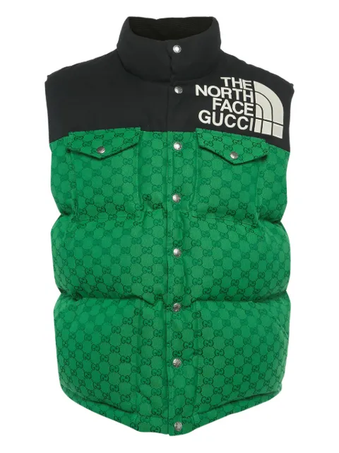 Gucci Pre-Owned x The North Face chest-logo GG-motif gilet