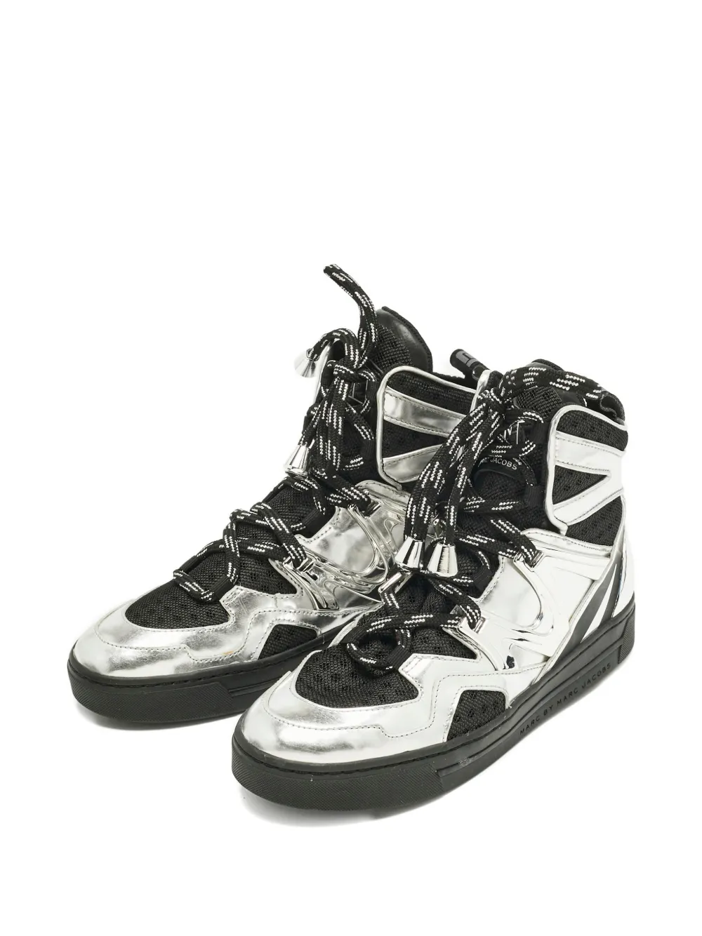 Marc By Marc Jacobs leather high-top sneakers - Zilver