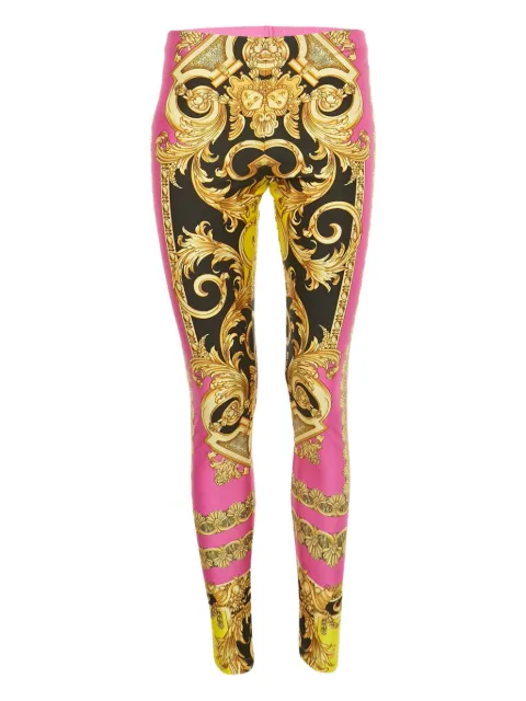 Versace Pre-Owned jersey print trousers