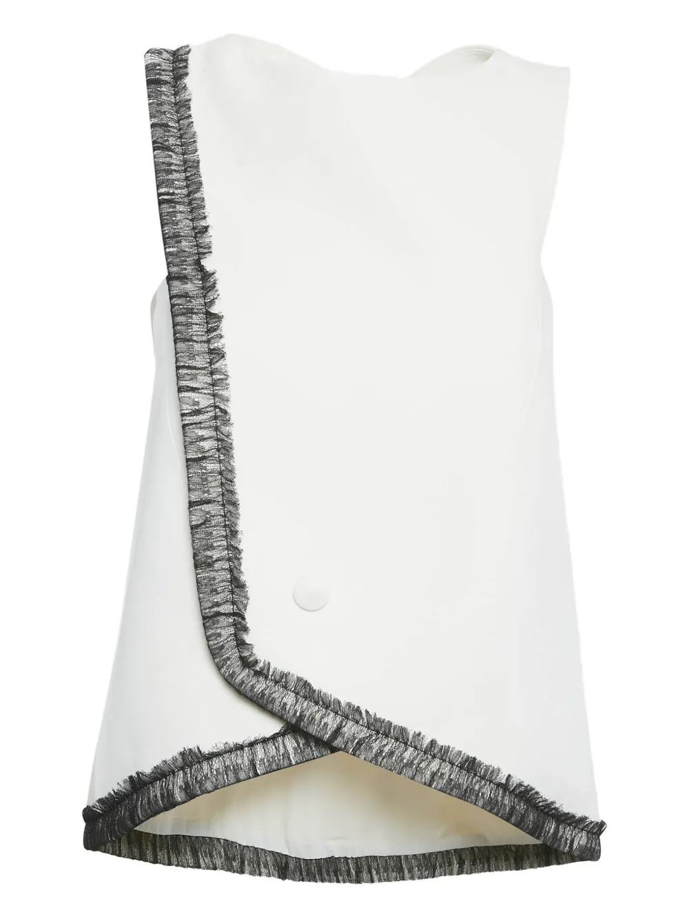 Balenciaga Pre-Owned lace-detail sleeveless top - Bianco