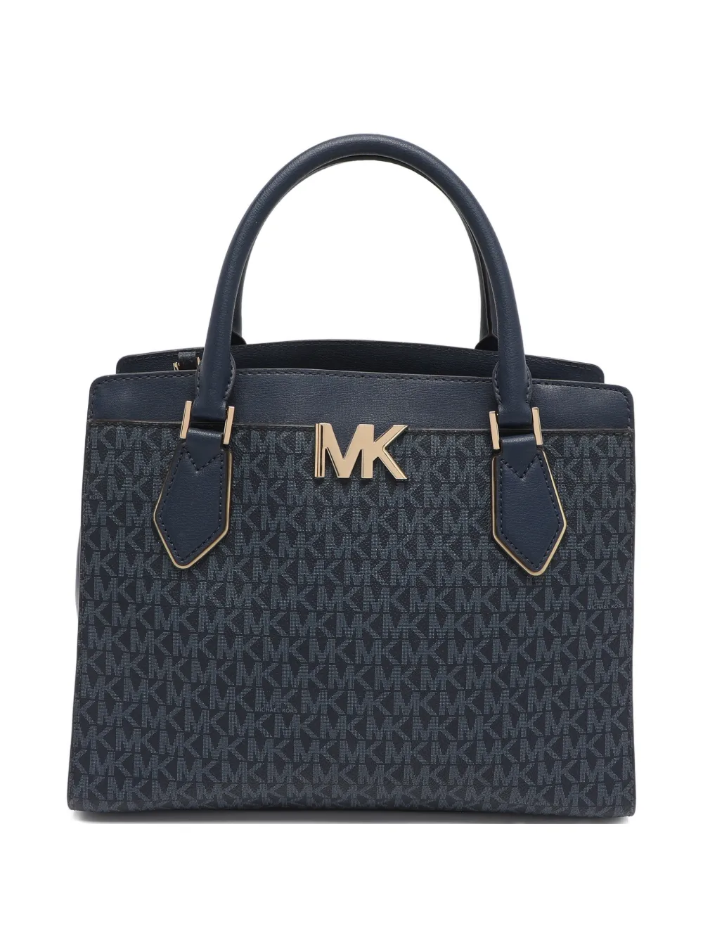 Michael Kors Vintage Mott Tote Bag mit Logo-Schild - Blau