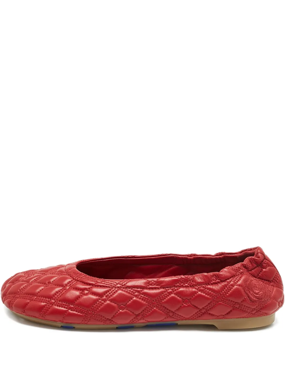 Burberry Pre-Owned leather quilted ballet flats - Rosso