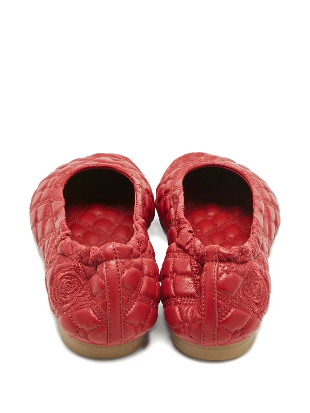 Burberry Pre-Owned leather quilted ballet flats - Rood