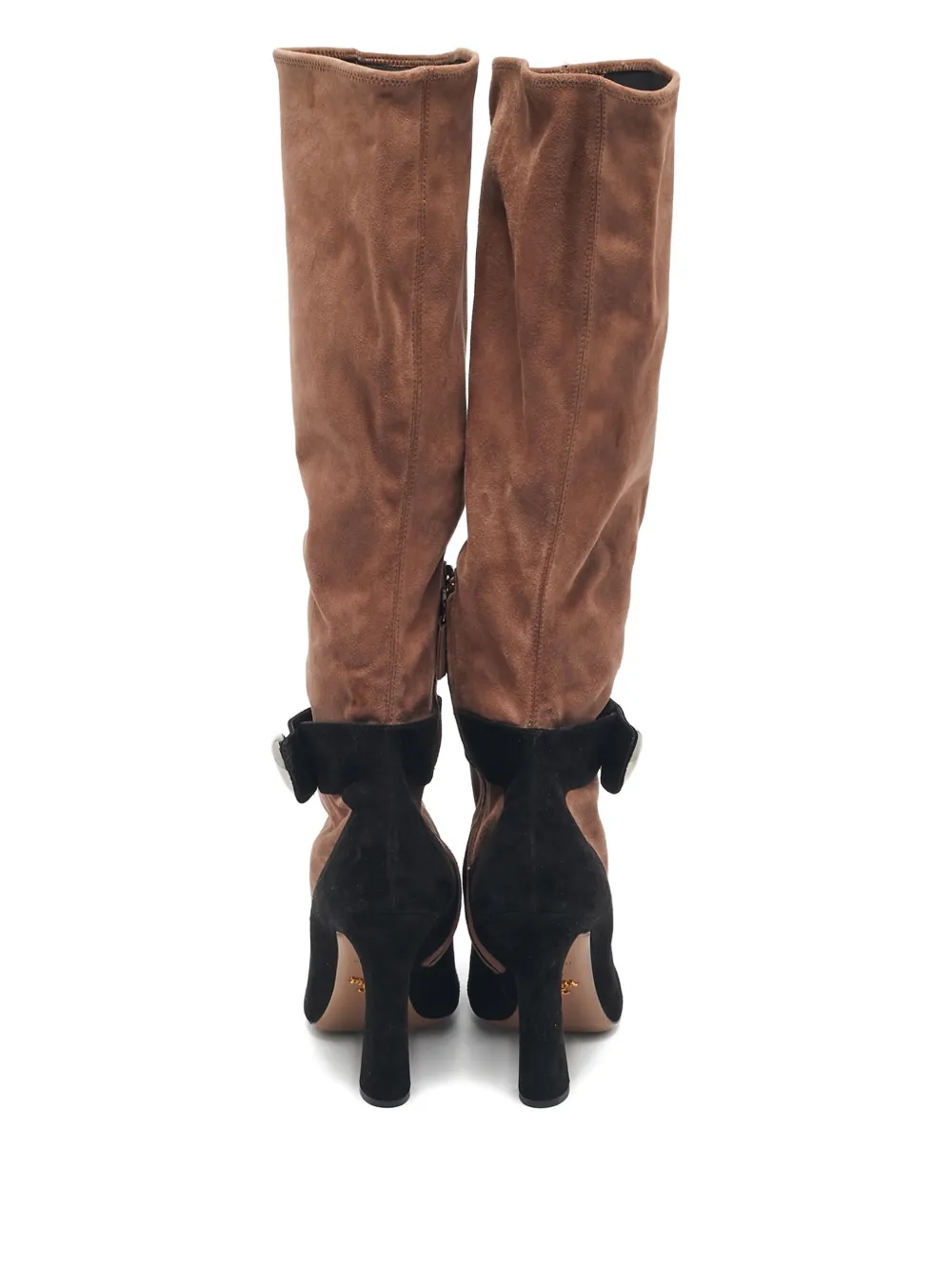 Prada Pre-Owned block-heel suede boots | Image 2