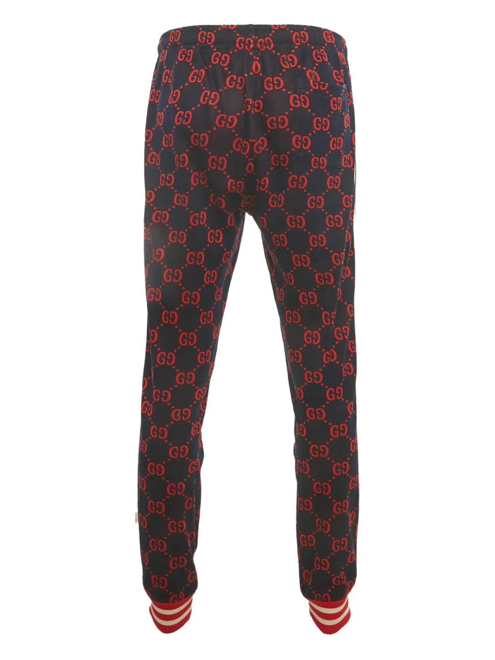 Gucci Pre-Owned jacquard GG-motif track pants - Blu