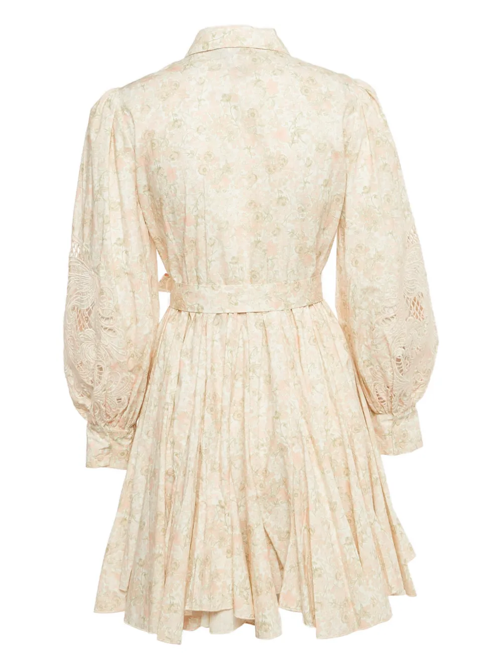 Maje cotton floral-print midi dress - Roze