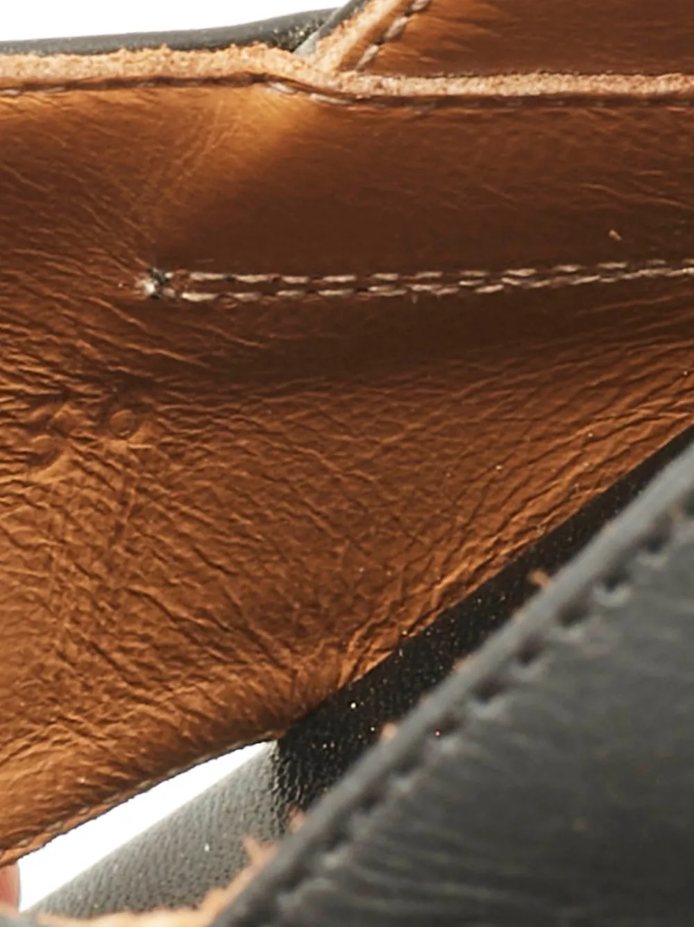 Pre-owned Marni Fussbett Leather Flat Sandals In Black