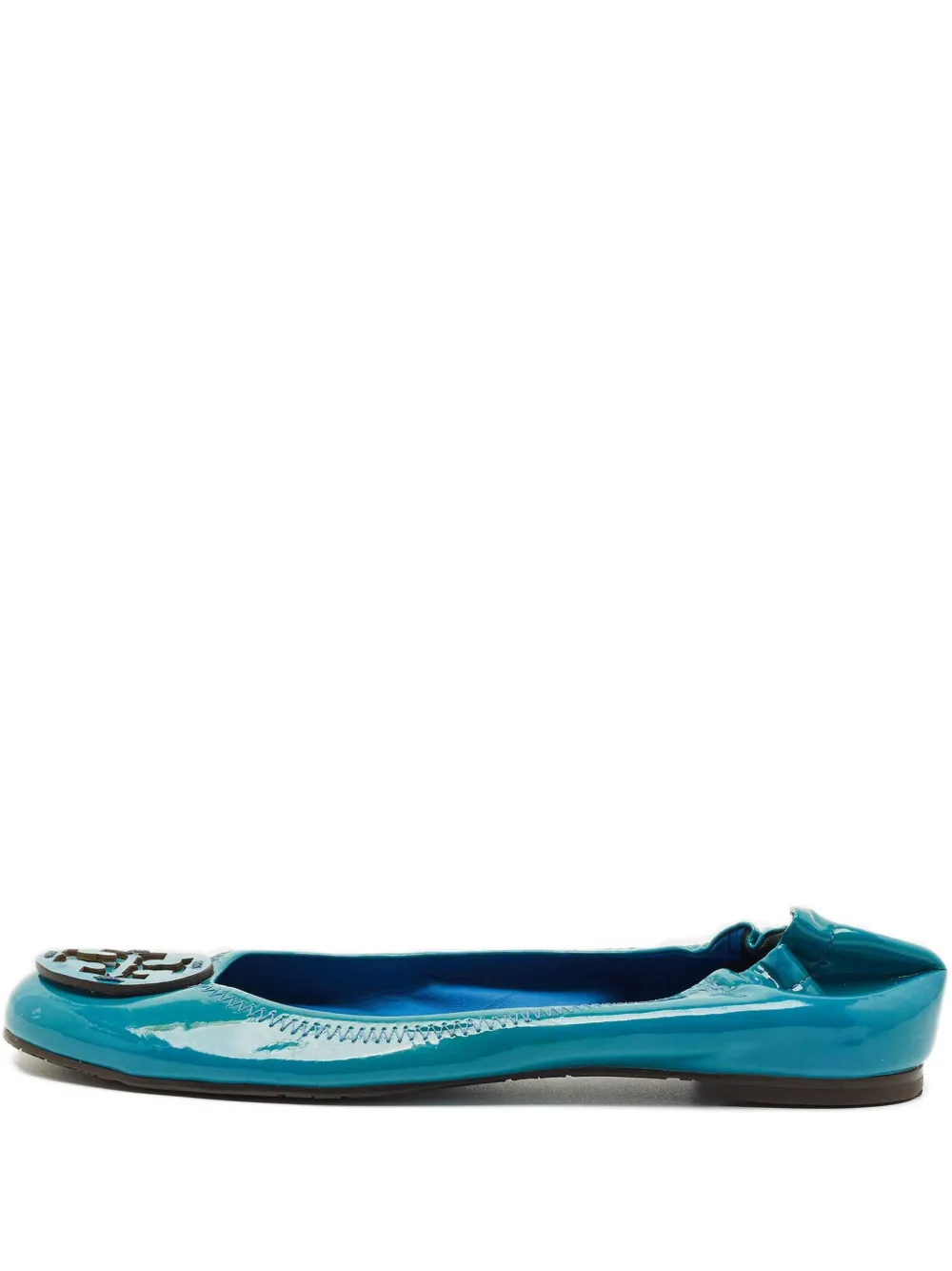 Tory Burch Minnie logo ballet flats - Blu
