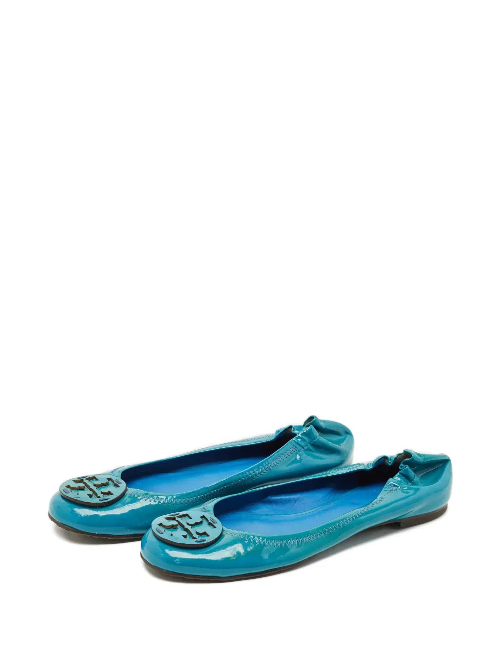 Tory Burch Minnie logo ballet flats - Blauw