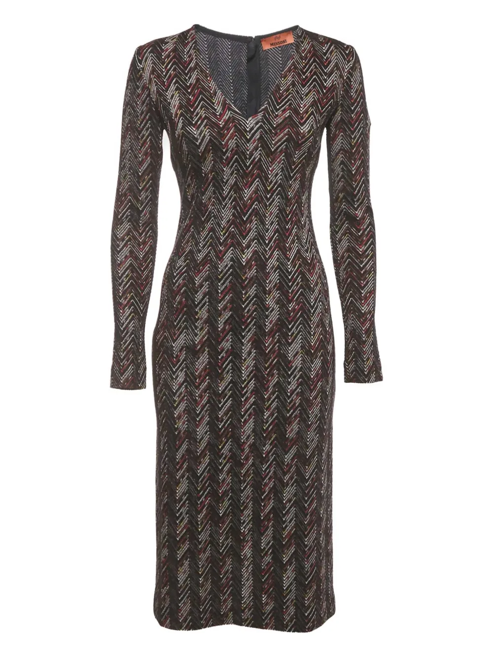 Missoni Pre-Owned zigzag-pattern midi dress | Black | Image 1