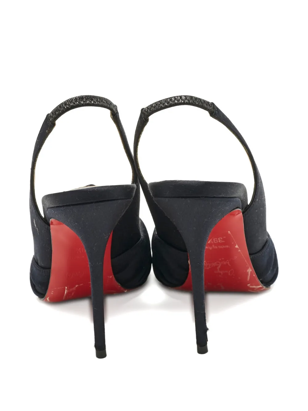 Christian Louboutin Pre-Owned Jenny knotted-upper heeled sandals - Zwart