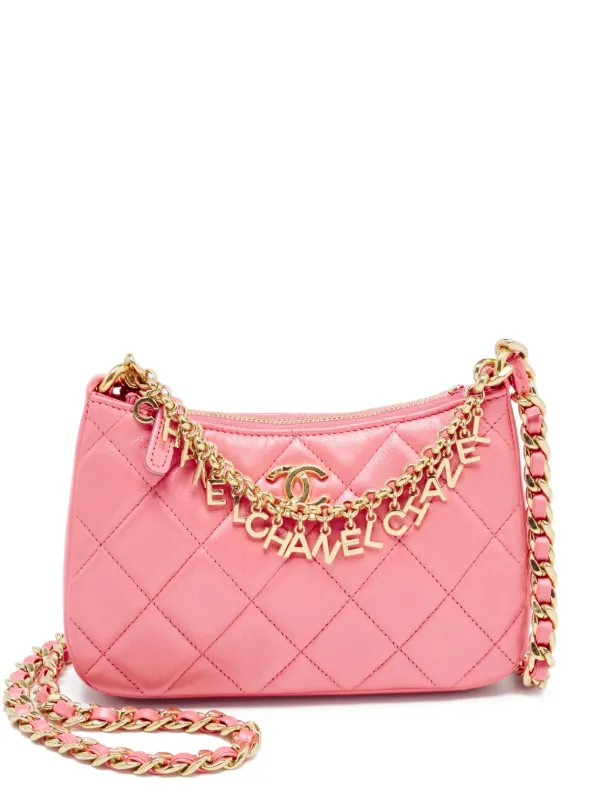 CHANEL Pre-Owned Hobo レザー ショルダーバッグ | ピンク | FARFETCH JP