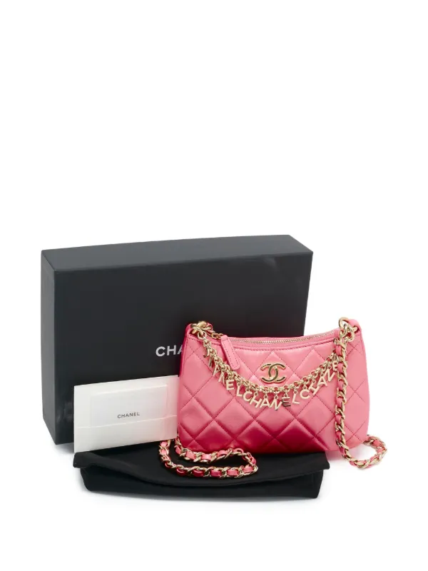 CHANEL Pre-Owned Hobo レザー ショルダーバッグ | ピンク | FARFETCH JP