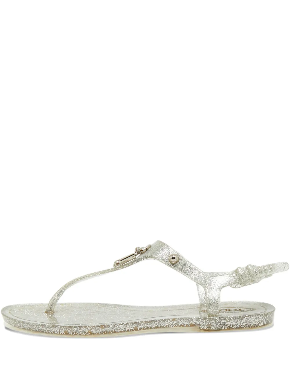 Pre-owned Tod's T-strap Sandals In White