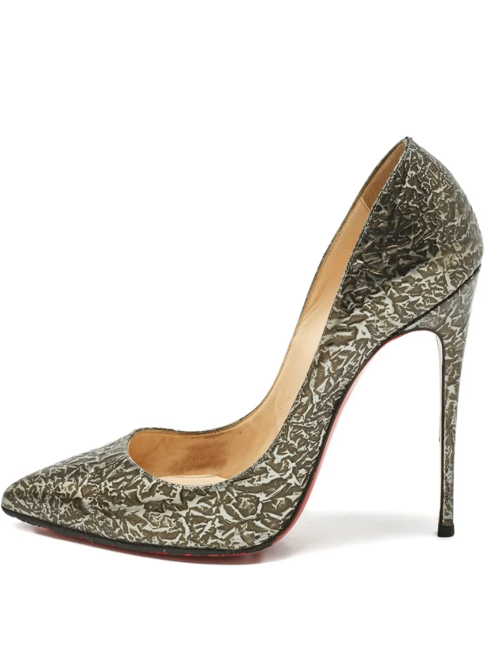 Christian Louboutin Pre-Owned Follies leather pumps - Grigio