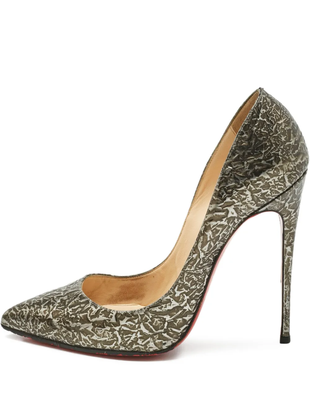 Christian Louboutin Pre-Owned Follies leather pumps - Grau