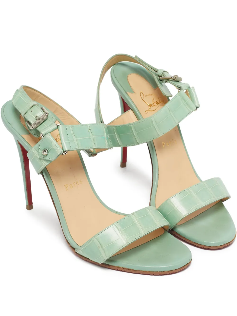 Christian Louboutin Pre-Owned Sova ankle strap sandals | Green | Image 1