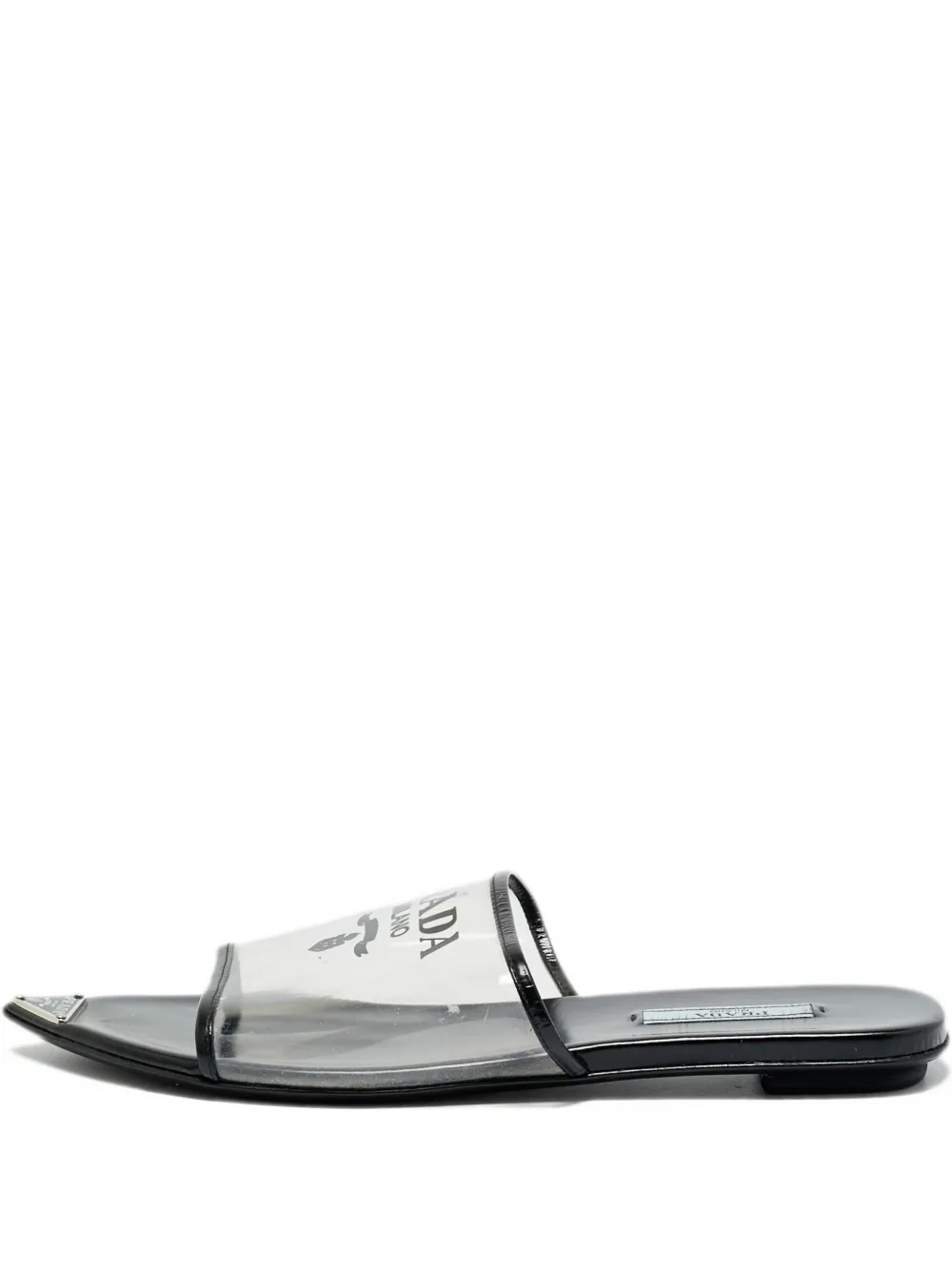 Prada Pre-Owned transparent slides | blanc | Image 1