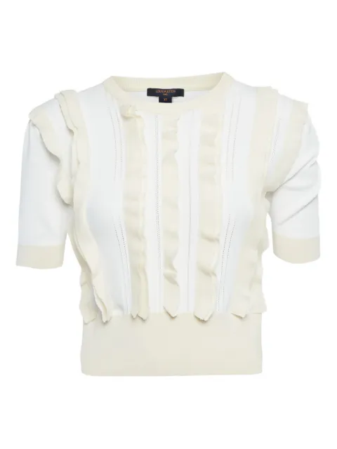 Louis Vuitton Pre-Owned ruffle-detailing top