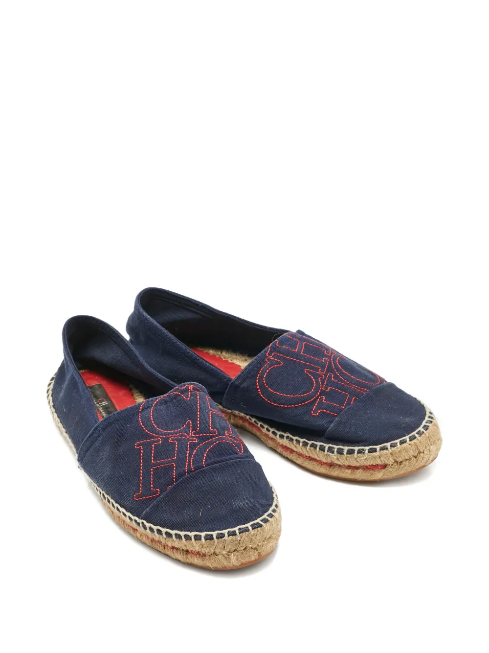 Carolina Herrera Vintage round-toe espadrilles - Blauw
