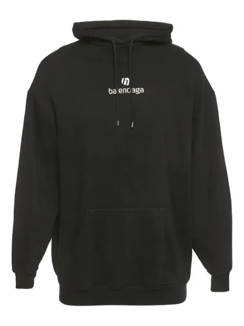 Balenciaga Pre-Owned logo-embroidered hoodie