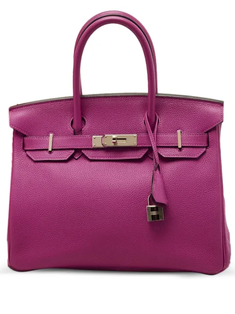 Hermès Pre-Owned 30 Birkin 皮质手提包（2017年典藏款）