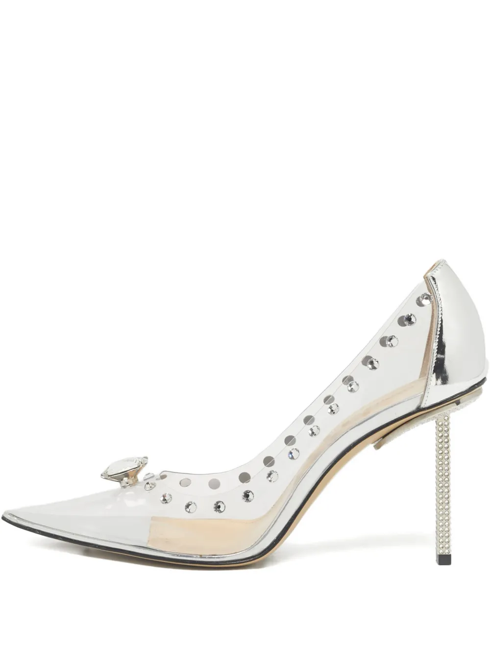 MACH & MACH rhinestone-embellished pumps - Weiß