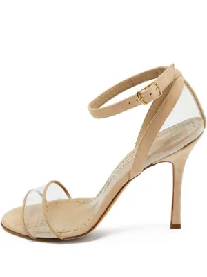 Manolo Blahnik アンクルストラップ サンダル | ブルー | FARFETCH JP