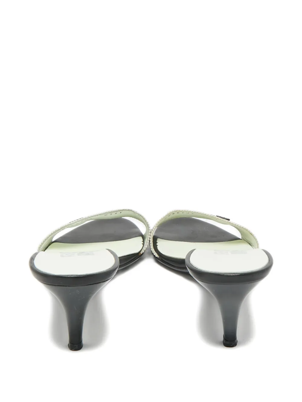 Ferragamo Pre-Owned Gancini canvas sandals - Zwart