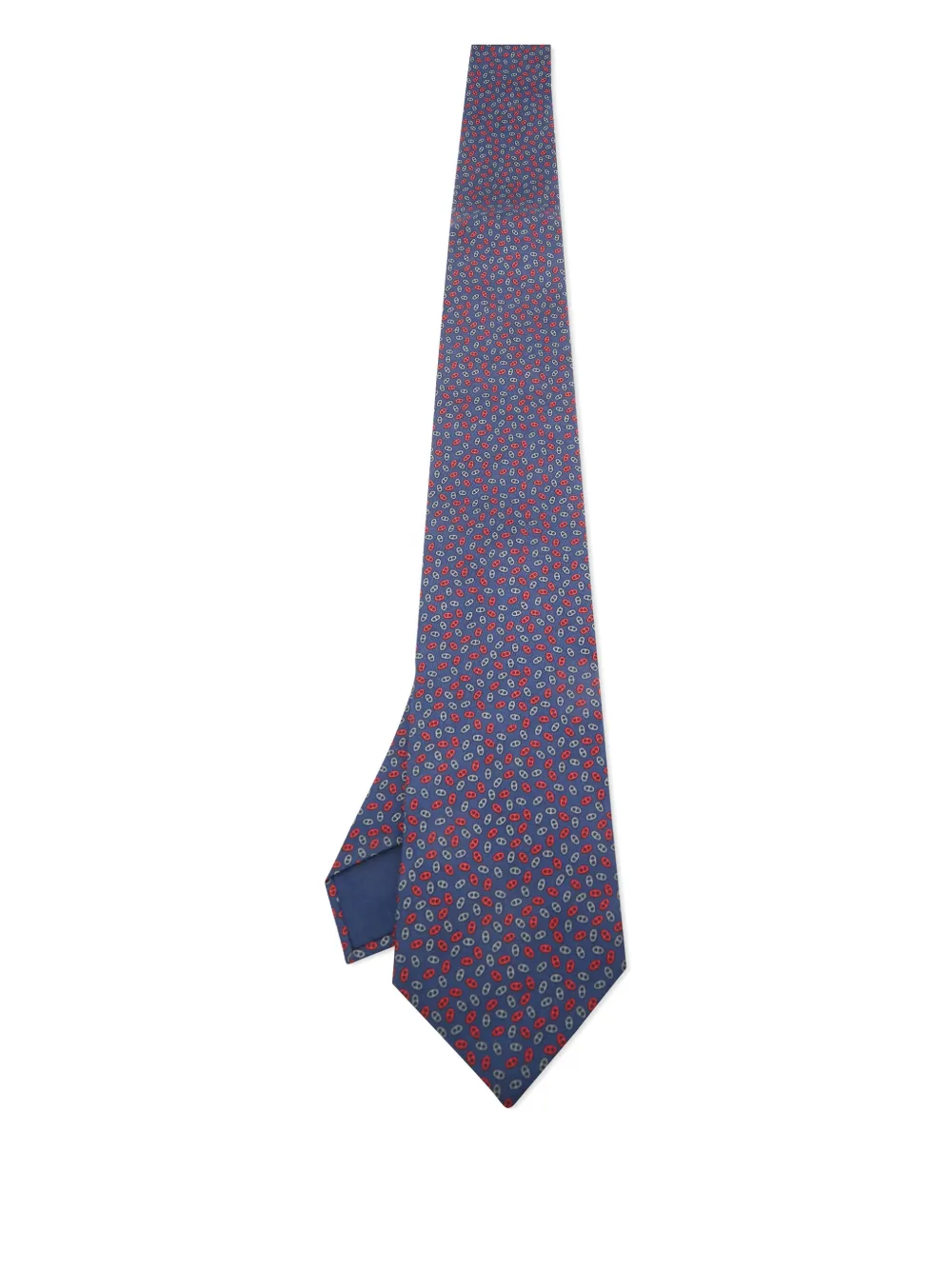 Hermès Pre-Owned silk patterned tie | Blue | Image 1