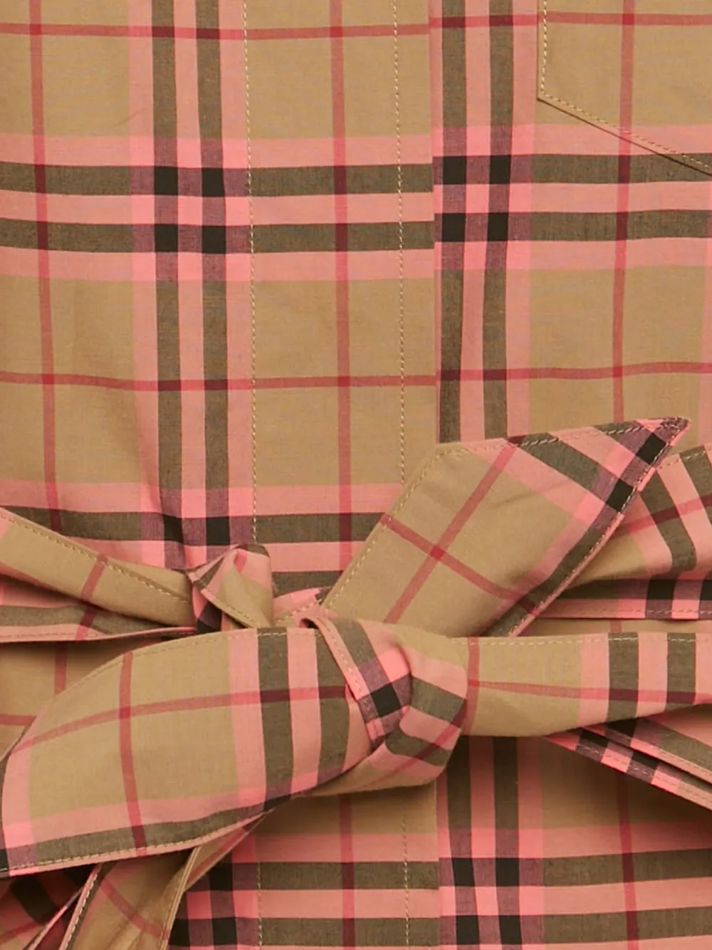 Burberry Pre-Owned checkered button-down shirt dress - Beige