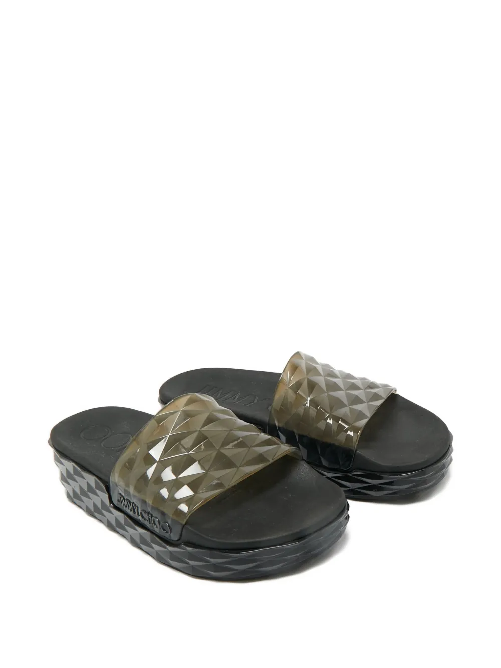 Jimmy Choo Pre-Owned diamond-pattern slides | Image 2