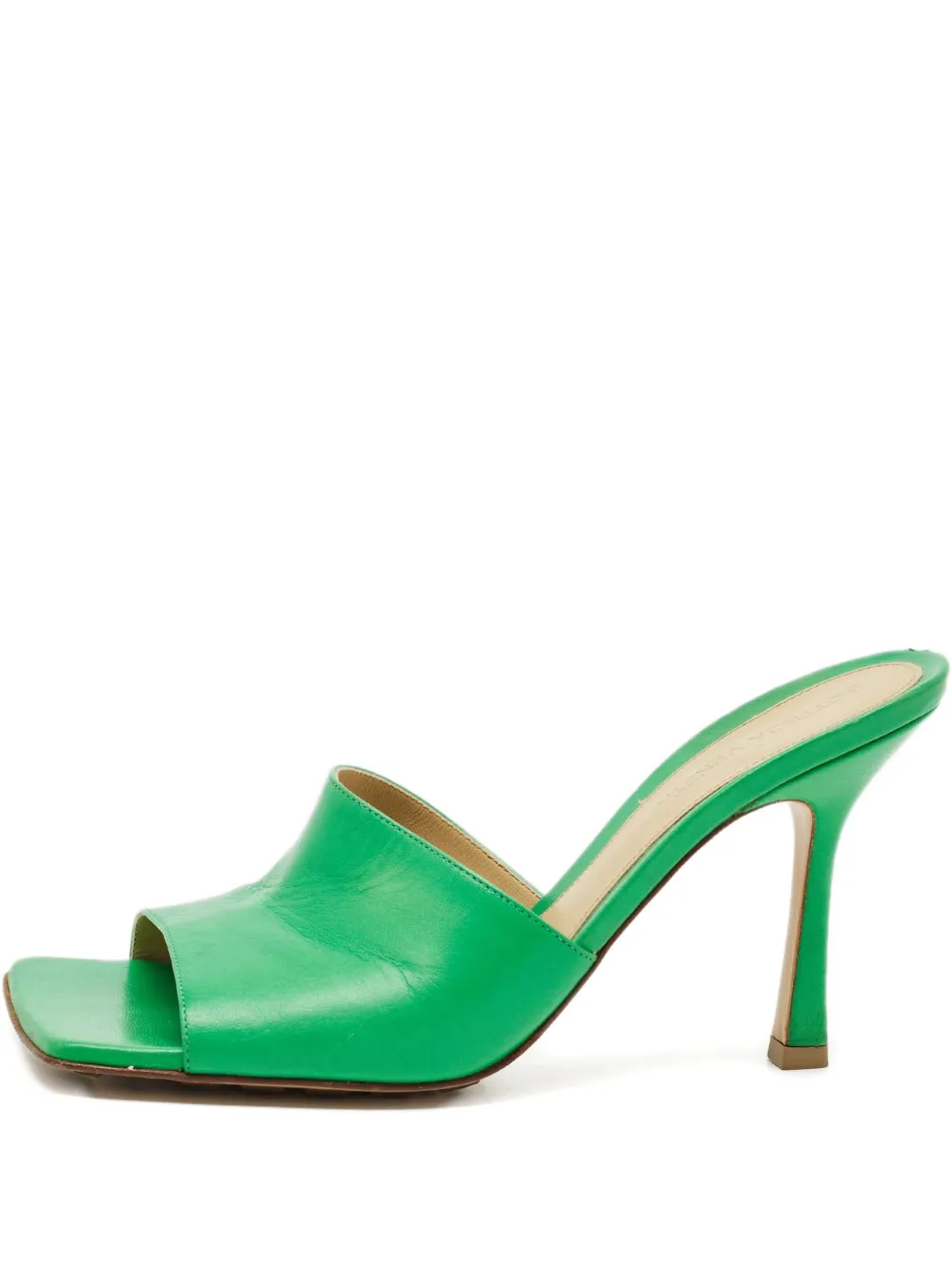 Bottega Veneta Pre-Owned square-toe sandals - Verde